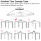 TheLAShop 10x10 ft Waterproof Gazebo Canopy Top Replacement Image