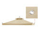 TheLAShop 2-Tier Canopy Replacement for Sunjoy L-GZ288PST-4D 12'x10', Beige Image