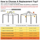 TheLAShop 2-Tier Canopy Replacement for Sunjoy L-GZ288PST-4D 12'x10' Image