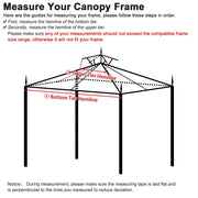 TheLAShop 2-Tier Canopy Replacement for Sunjoy L-GZ288PST-4D 12'x10', Brown Image