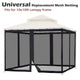 TheLAShop Gazebo Netting Replacement Mesh for 10x10 Gazebos Image