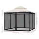 TheLAShop Gazebo Netting Replacement Mesh for 10x10 Gazebos Image