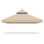 TheLAShop 2-Tier Canopy Cover Replacement 10x12ft, Beige Image