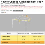 TheLAShop 6x4ft BBQ Grill Gazebo Canopy Replacement CPAI-84 Image