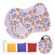 TheLAShop Portable Fabric Popup Billboard Sandbag Toss Game (3x)Bean Bags, Lemon Image