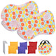 TheLAShop Portable Fabric Popup Billboard Sandbag Toss Game (3x)Bean Bags, Orange 2ct/pk Image