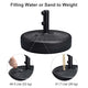 TheLAShop 62 lbs. Umbrella Base for Patio Umbrella Poles 1 1/4" to 1 7/8" Image