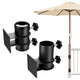 TheLAShop Outdoor Umbrella Mount to Post, Railing, Bleachers for Poles D2 5/16", Flat Mount Image