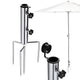 TheLAShop Metal Beach Umbrella Holder for Sand Grass Ground D1 7/16" Image