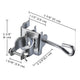 TheLAShop 1 1/2" Clamp on Outdoor Umbrella Holder D7/8" to D1 1/4" Image