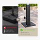 TheLAShop Concrete In-Ground Anchor Mount for 2" Commercial Posts Image