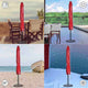 TheLAShop 8ft Outdoor Umbrella Cover with Zipper 56 in. Transparent Image