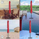 TheLAShop 8-9ft Outdoor Umbrella Cover with Zipper 56 in. Transparent Image