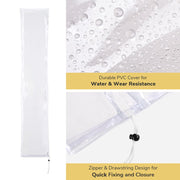 TheLAShop 8ft Outdoor Umbrella Cover with Zipper 56 in. Transparent Image