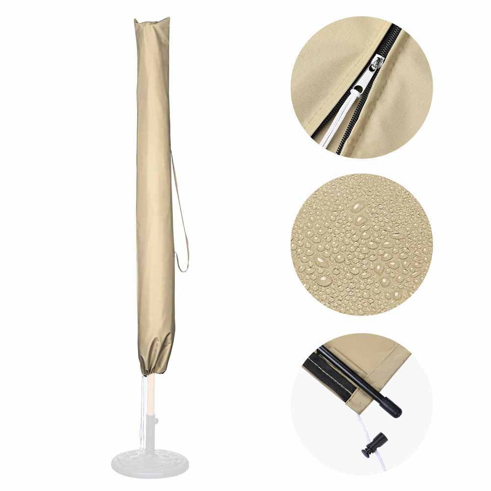 TheLAShop Patio Umbrella Covers with Zipper & Rod 5-13FT TheLAShop Patio Umbrella Covers with Zipper & Rod 5-13FT