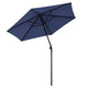 TheLAShop 7.5' 6-Rib Tilt Patio Umbrella Outdoor Umbrella Crank Lift, Navy Image
