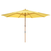 TheLAShop 13 Ft Wood Market Patio Umbrella Outdoor Furniture, Naples FL Yellow Image