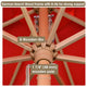 TheLAShop 13 Ft Wood Market Patio Umbrella Outdoor Furniture Image