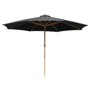 TheLAShop 13 Ft Wood Market Patio Umbrella Outdoor Furniture, Black Image