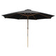 TheLAShop 13 Ft Wood Market Patio Umbrella Outdoor Furniture, Black Image