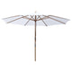 TheLAShop 13 Ft Wood Market Patio Umbrella Outdoor Furniture, White Image