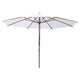 TheLAShop 13 Ft Wood Market Patio Umbrella Outdoor Furniture, White Image