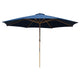 TheLAShop 13 Ft Wood Market Patio Umbrella Outdoor Furniture, Navy Image
