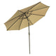 TheLAShop 9 ft 8-Rib Outdoor Patio Tilt Umbrella 200 gsm Canopy Image