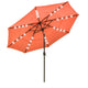 TheLAShop 13ft 8-Rib Commercial Wood Patio Umbrella & Deck Mount, Cherry Tomato Image
