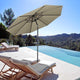 TheLAShop 10 ft 8-Rib Patio Umbrella Tilt & Crank 220g Yarn-dyed Canopy UV50+ Image