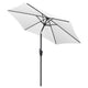 TheLAShop 8ft 6-Rib Patio Table Umbrella for Outdoor Market, White Image