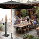 TheLAShop 13ft 8-Rib Commercial Wood Patio Umbrella & Deck Mount Image