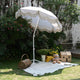 TheLAShop 6ft Fringe Beach Umbrella with Stand Image