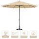 TheLAShop 13ft Extra Large Patio Umbrella with Base for Market Garden Image
