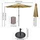 TheLAShop 9 ft 8-Rib Outdoor Patio Tilt Umbrella 200 gsm Canopy Image