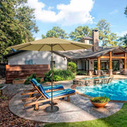 TheLAShop 9 ft 8-Rib Outdoor Patio Tilt Umbrella 200 gsm Canopy