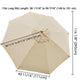 TheLAShop 10ft 8-Rib Patio Market Umbrella Replacement Canopy, Beige Image