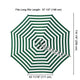 TheLAShop 10ft 8-Rib Patio Market Umbrella Replacement Canopy, Green White Image