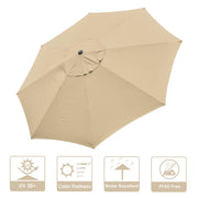 TheLAShop 13ft 8-Rib Patio Market Umbrella Replacement Canopy Image
