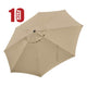 TheLAShop 13ft 8-Rib Patio Market Umbrella Replacement Canopy, Khaki(10ct.) Image