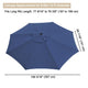 TheLAShop 13ft 8-Rib Patio Market Umbrella Replacement Canopy, Navy Image