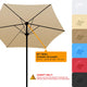 TheLAShop 9 ft 6-Rib Patio Umbrella Replacement Canopy Image