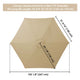 TheLAShop 9 ft 6-Rib Patio Umbrella Replacement Canopy, Khaki Image