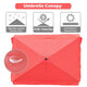 TheLAShop 10'x6.5' 6-Rib Patio Rectangular Umbrella Replacement Canopy Image