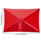 TheLAShop Rectangular Umbrella Canopy Replacement 10'x6.5' 6 Ribs