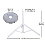 TheLAShop Umbrella Base with Weights for Poles D1 1/4" Image