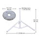 TheLAShop Umbrella Base with Weights for Poles D1 1/4" Image