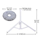 TheLAShop Umbrella Base with Weights for Poles D1 1/4" Image