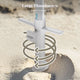 TheLAShop 6ft Outdoor Beach Umbrella Tilt with Fringe Sand Anchor Image