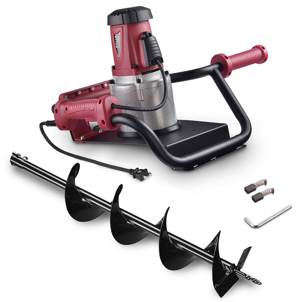 TheLAShop 1500W Electric Post Hole Digger with 6 in Earth Auger Bit TheLAShop